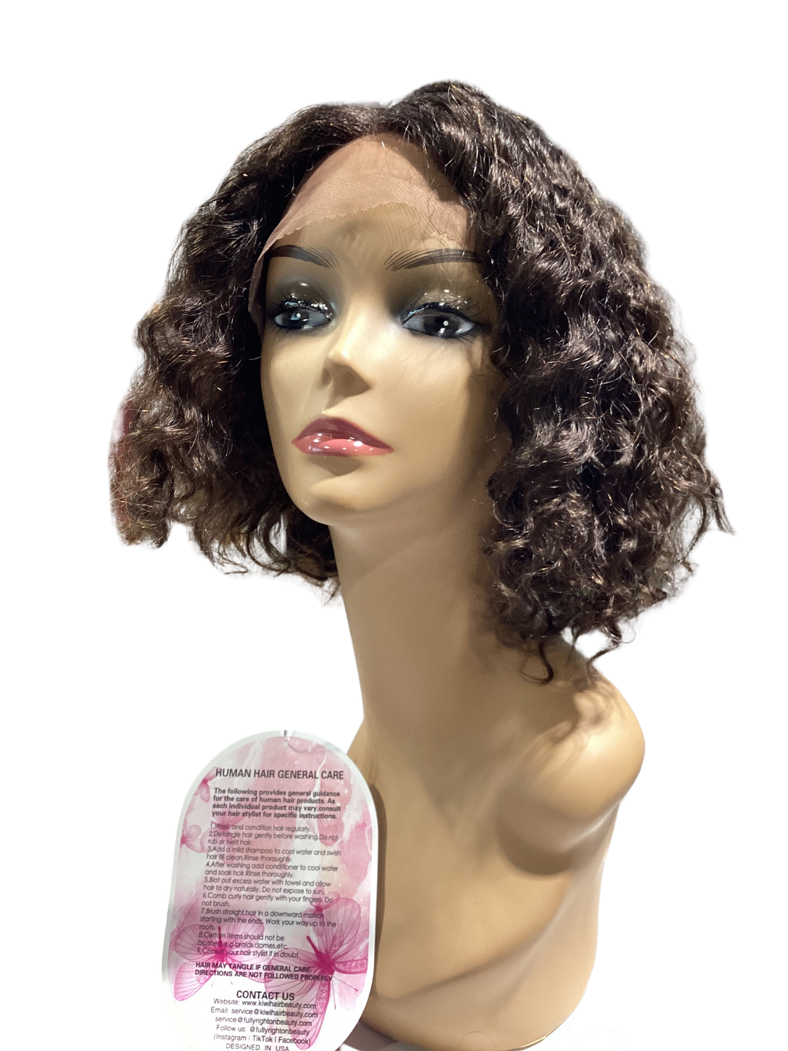 100% Human Hair Wig - Natural Curly