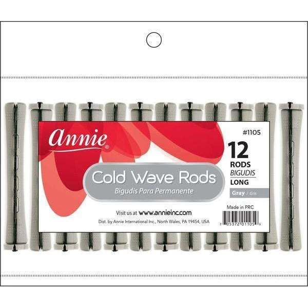 Annie Cold Wave Rods - Grey, Size: Long