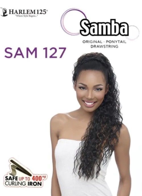 Samba Drawstring Ponytail, Color: 2, Style: SM127