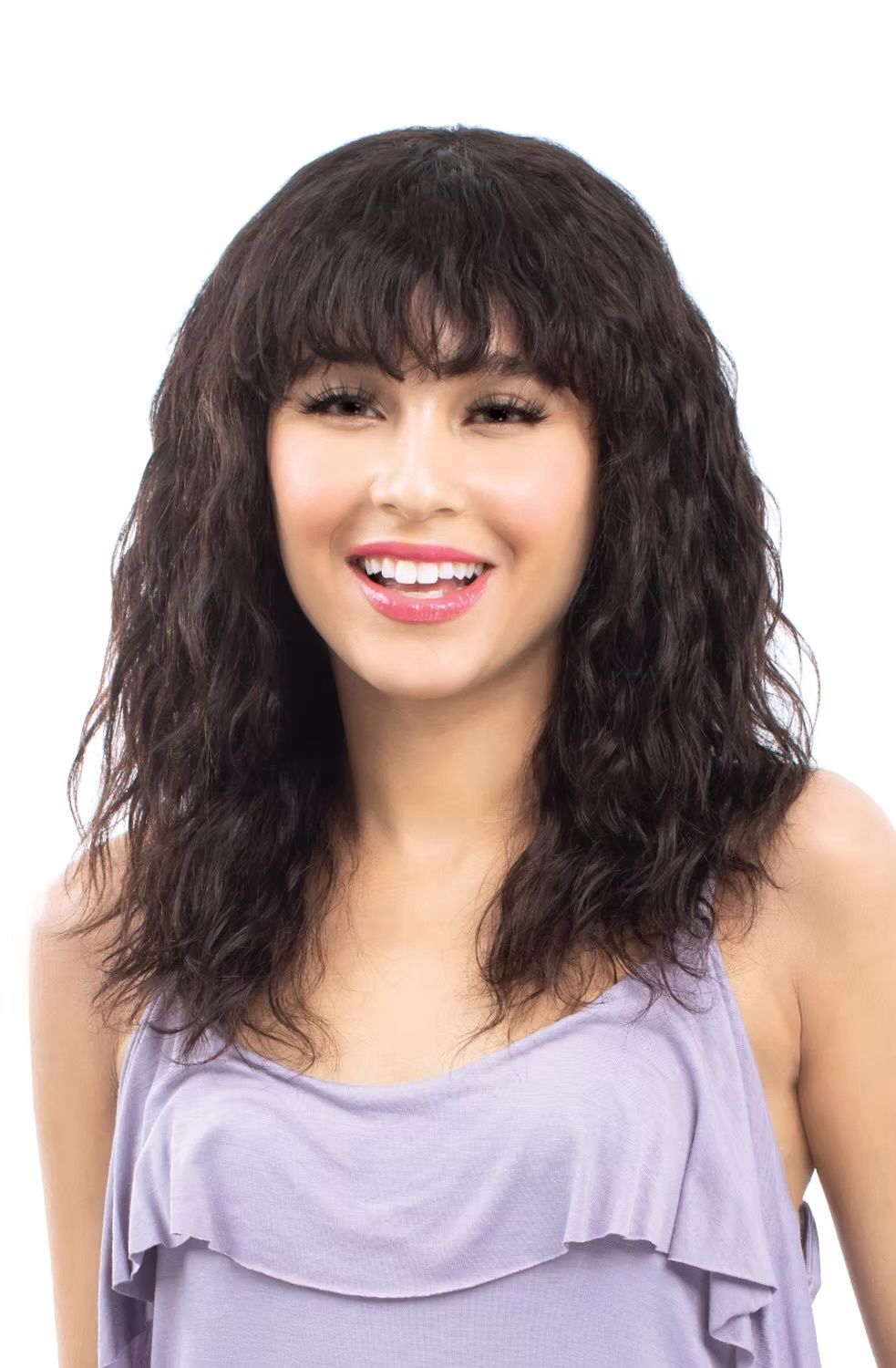 Sensual Yolo 365 Wet &amp; Wavy Wig, Color: Pure Black, Style: Brazilian Wave