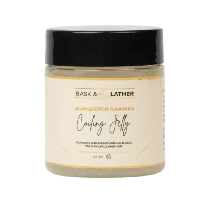 Bask &amp; Lather - Aloequench flaxseed Coiling Jelly