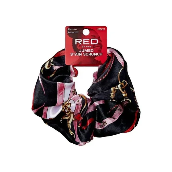 RED - Jumbo Satin Scrunch