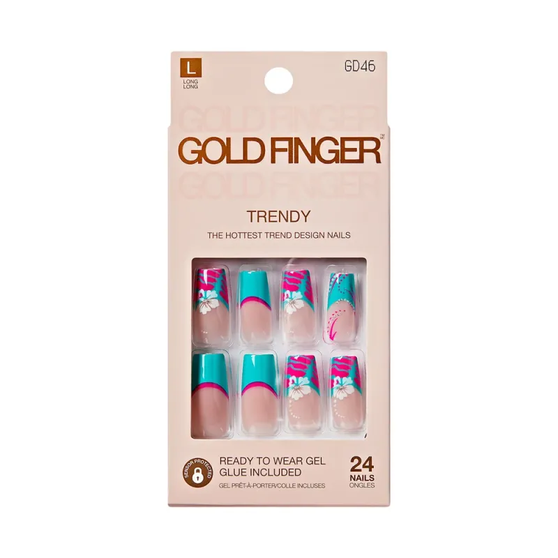 Gold Finger - Trendy - Press On Nails