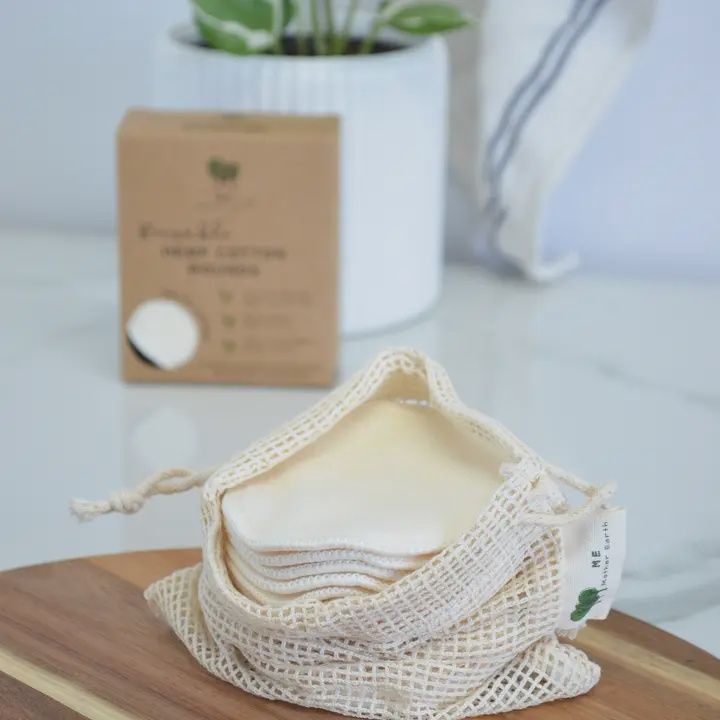 Hemp Facial Rounds w/ Laundry Bag