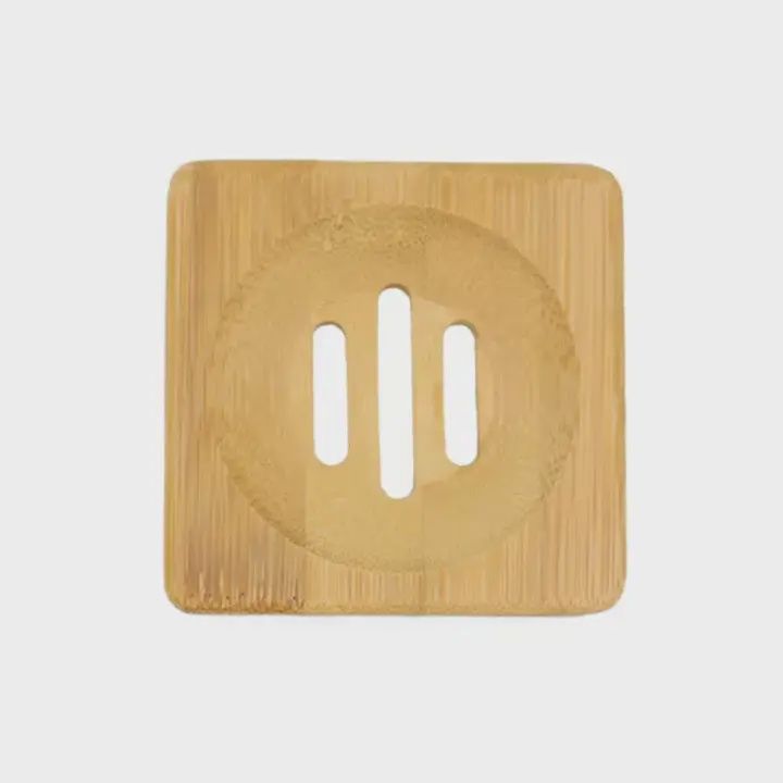 Square Wooden Soap Dish