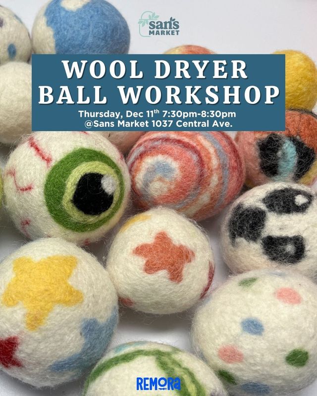 Wool Dryer Ball Workshop
