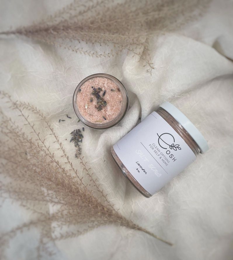 Natural Body Scrub, Style: Lavender Salt Scrub