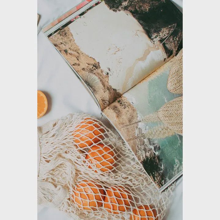 Cotton Mesh Market Bag, Color: Plain