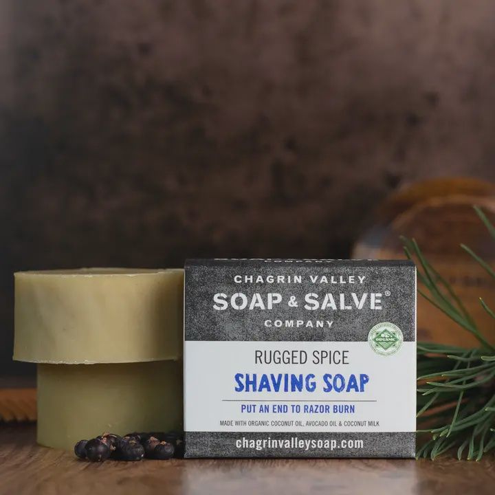 Shave Soap Bar, Fragrance: Rugged Spice