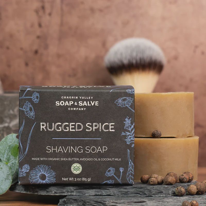 Shave Soap Bar, Fragrance: Rugged Spice