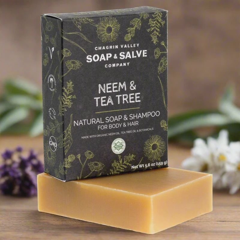 Shampoo Bar - Rectangle, Fragrance: Neem Tea Tree