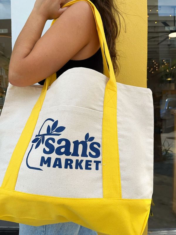 Sans Market Tote Bag
