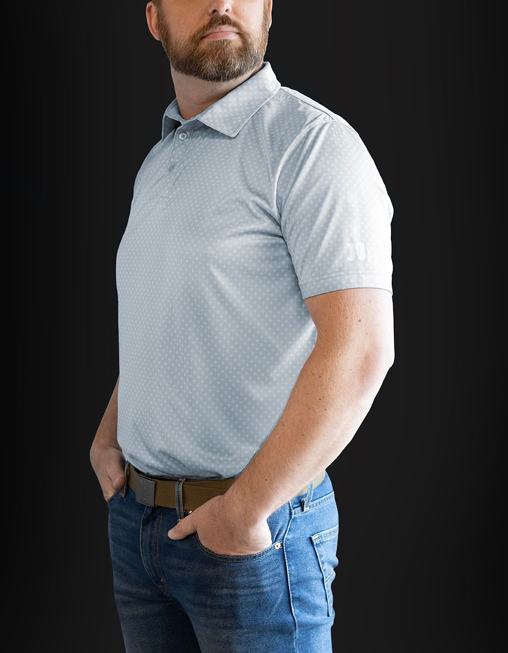 SWANNIES LT BLUE POLO, Size: S