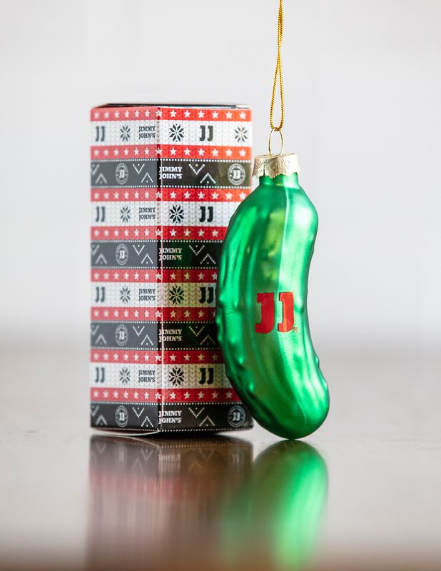JIMMY JOHN&#39;S PICKLE ORNAMENT