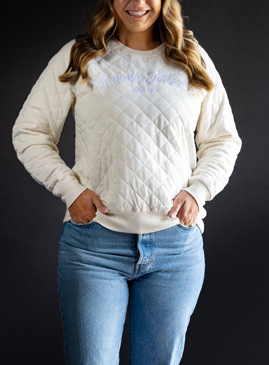 JJ QUILTED CREWNECK, Size: XL