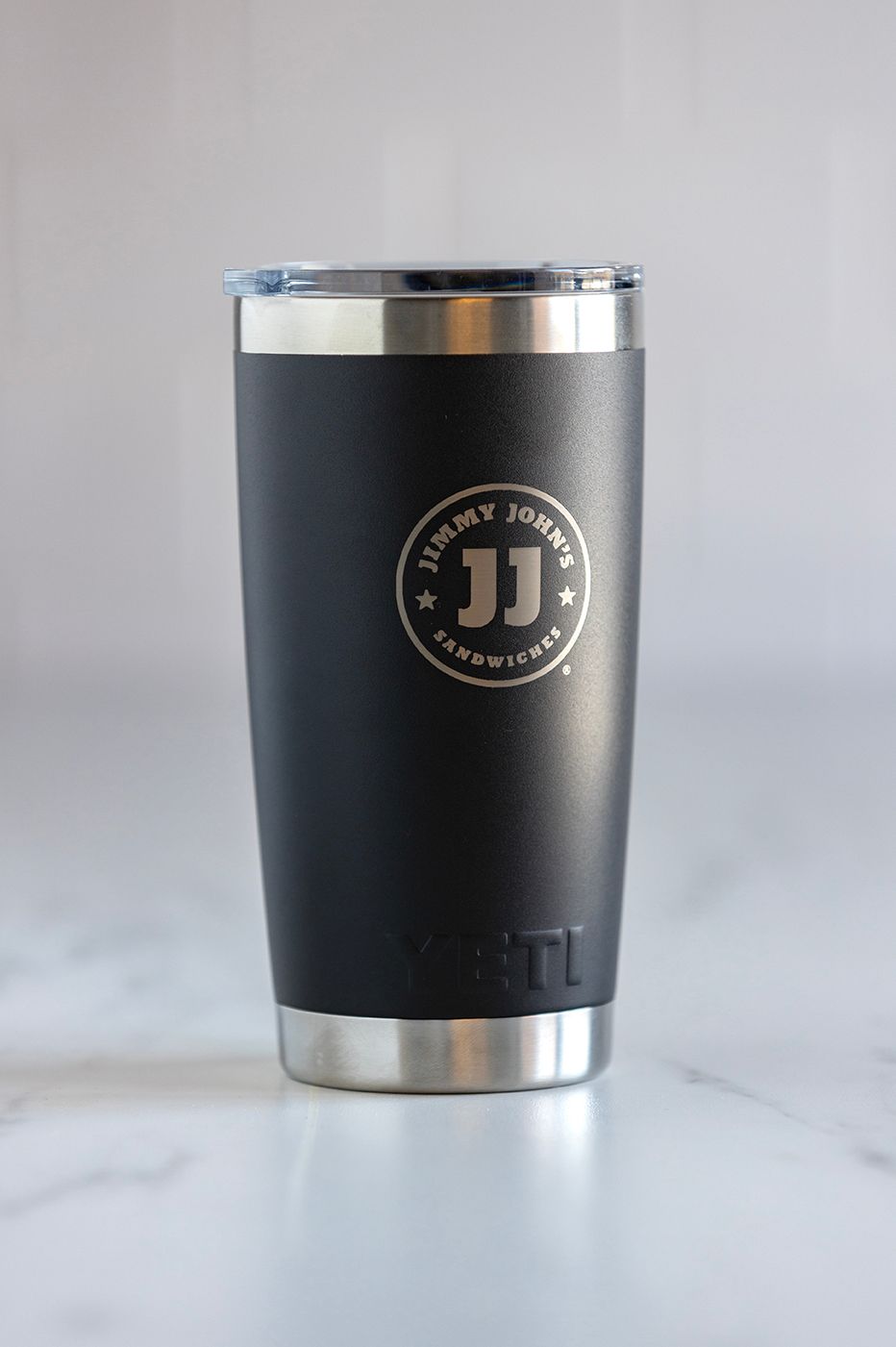 JIMMY JOHN&#39;S YETI RAMBLER® BLACK 20 OZ TUMBLER