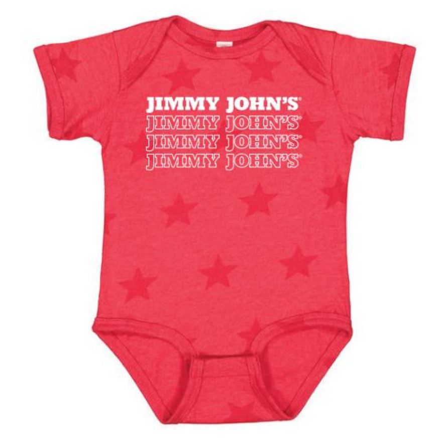 JIMMY JOHN&#39;S STAR ONESIE, Size: NB
