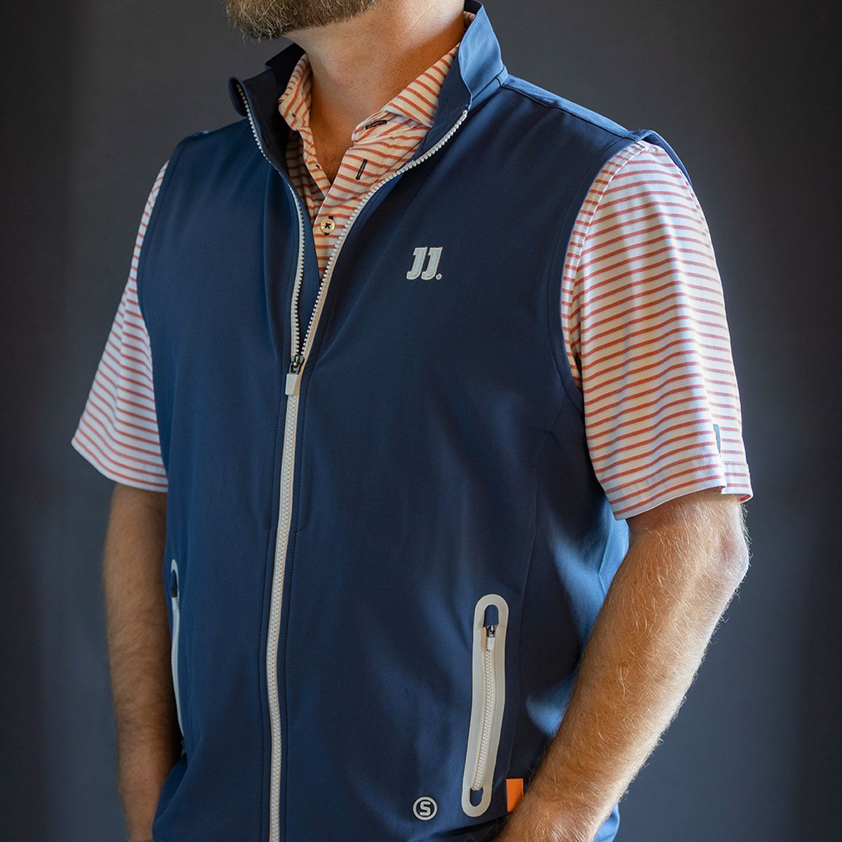 JJ STITCH MIDNIGHT GT VEST, Size: S