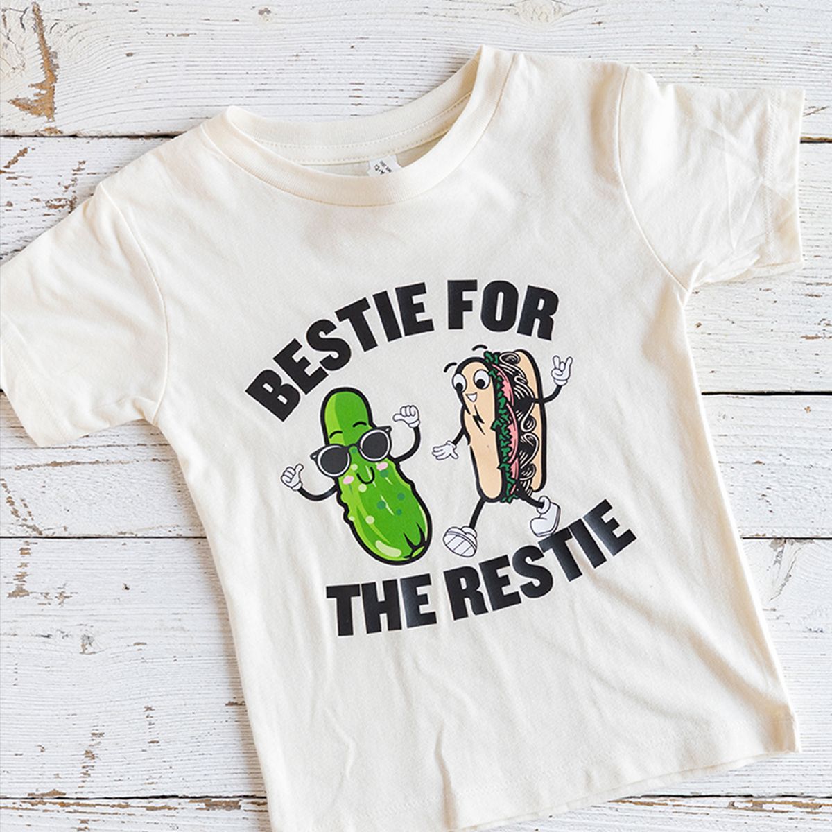 BESTIE FOR THE RESTIE TODDLER TEE, Size: 2T