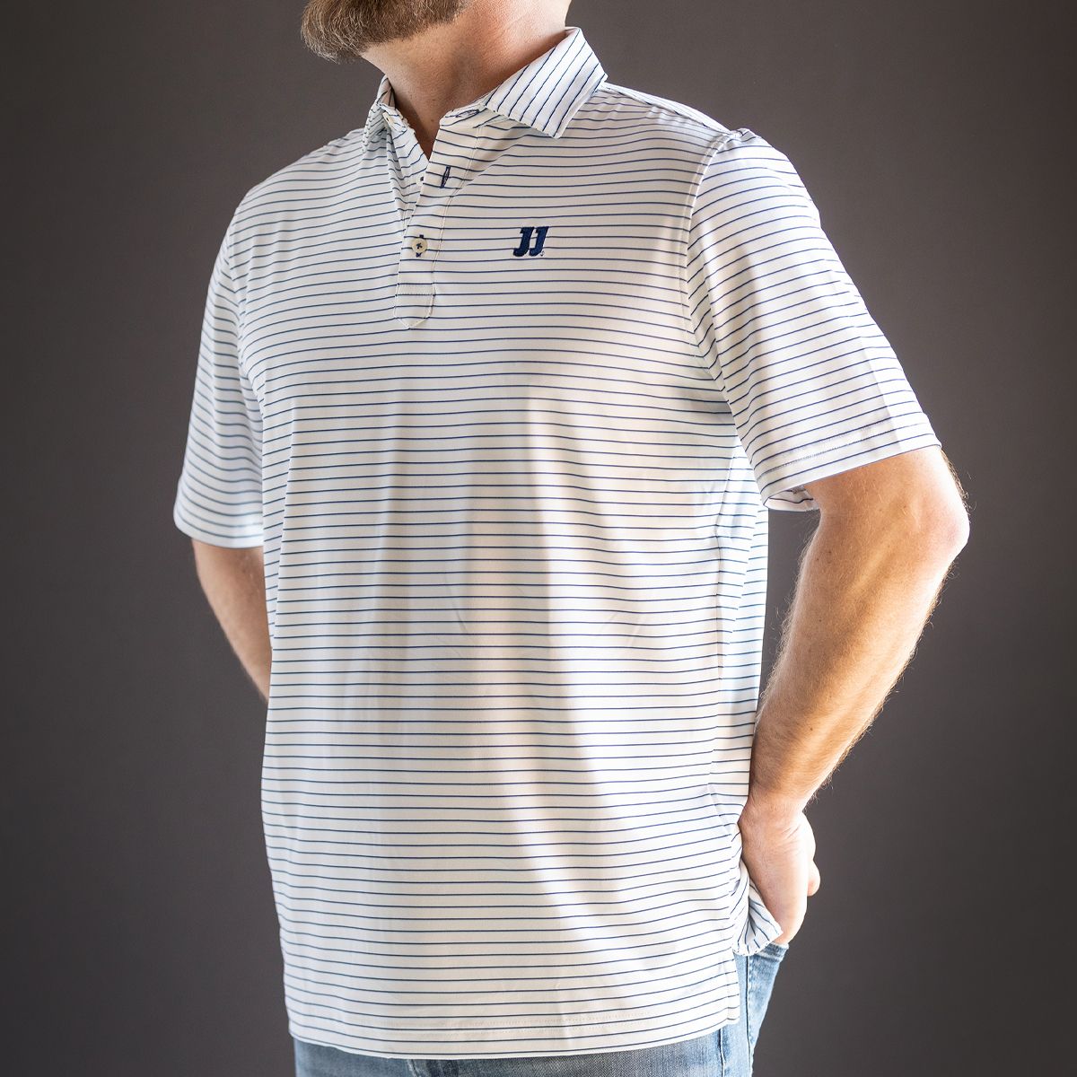 STITCH BLUEBELL STRIPED POLO, Size: S