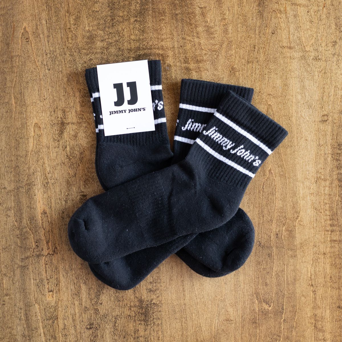 JJ BLACK ANKLE CREW SOCKS