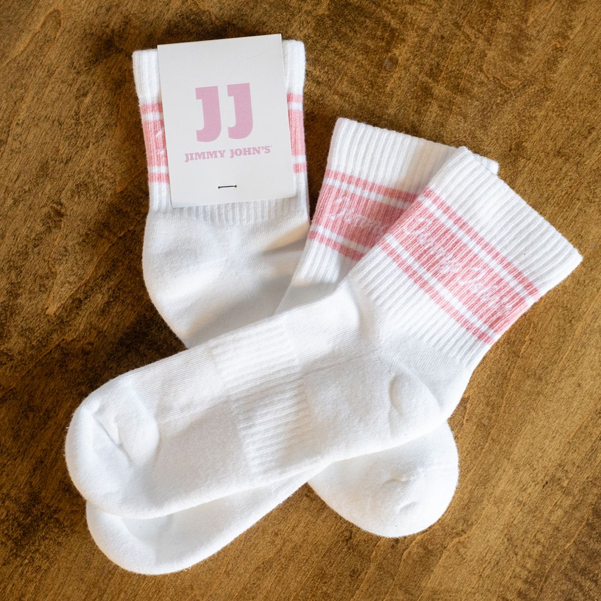 PINK CREW SOCKS