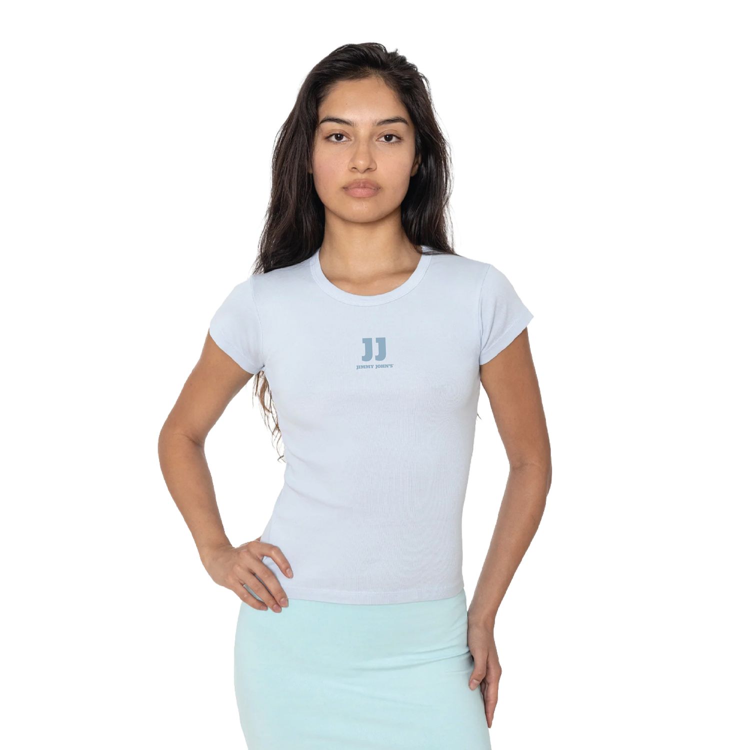 BLUE BABY TEE, Size: S