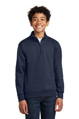 1/4-Zip Navy Sweatshirt (includes SM logo)
