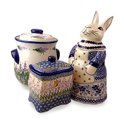Canisters, Cookie Jars & Cheese Ladies