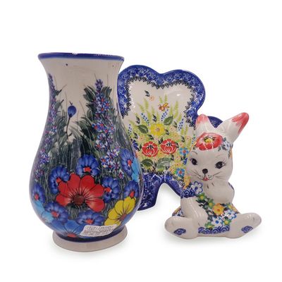 Ceramika Boleslawiedka Kalich Home Decor Pottery
