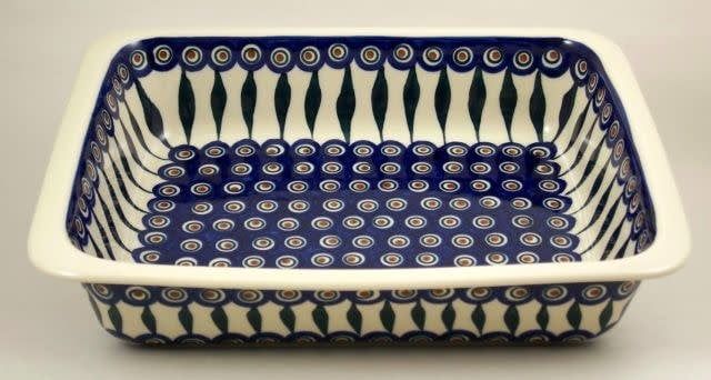Peacock Deep Rectangular Baker Peacock Deep Rectangular Baker
