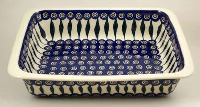 Peacock Deep Rectangular Baker