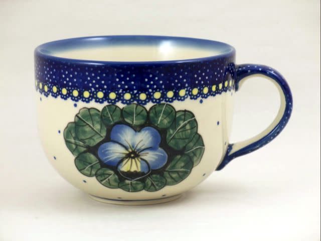 Pansies Latte Cup