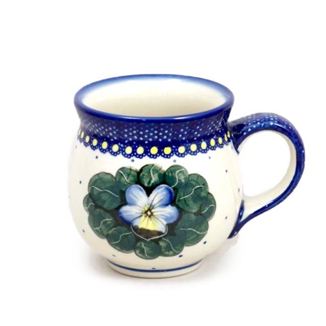 Pansies Bubble Mug - Lrg Pansies Bubble Mug - Lrg