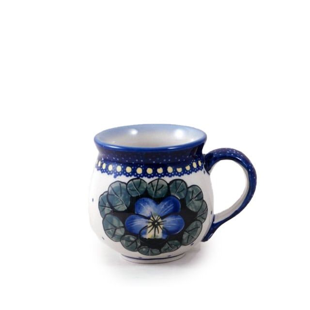 Pansies Bubble Mug - Sm Pansies Bubble Mug - Sm