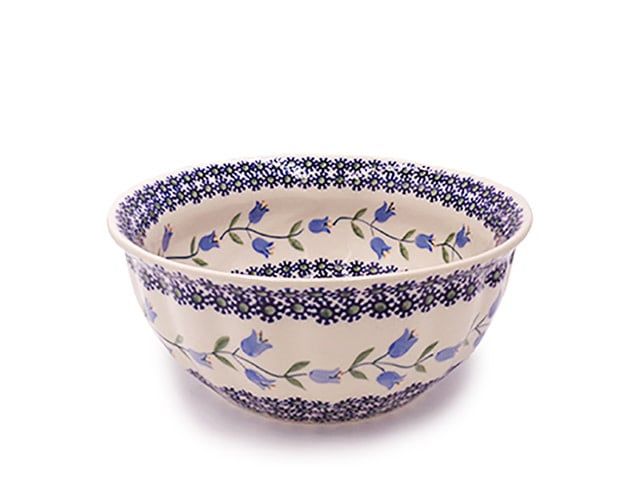 Bell Flower F21 Fluted Serving Bowl Bell Flower F21 Fluted Serving Bowl