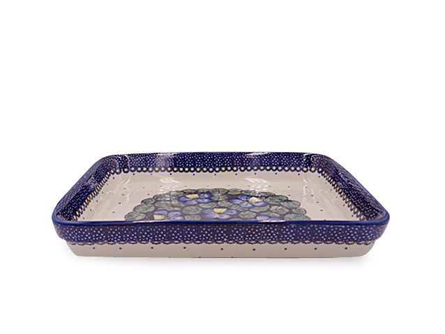 Pansies Rectangular Baker - Med Pansies Rectangular Baker - Med
