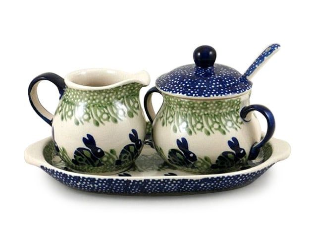Beatrix Cream & Sugar w/ Tray