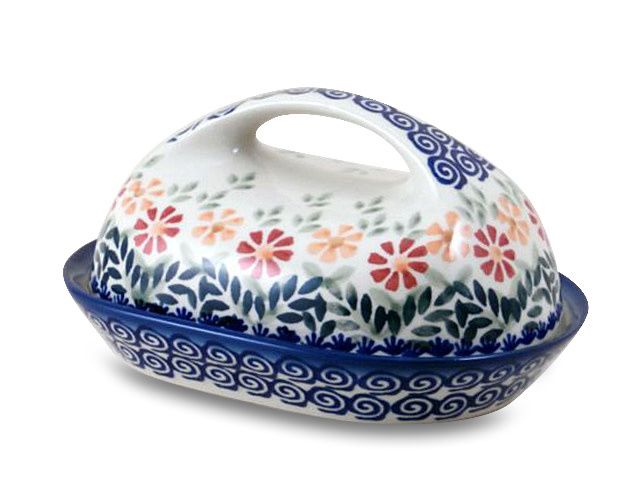 Marigolds Butter Dish w/ Handle