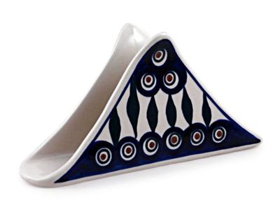 Peacock Triangular Napkin Holder Peacock Triangular Napkin Holder