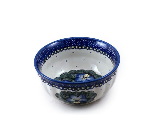 Pansies F18 Fluted Chili Bowl