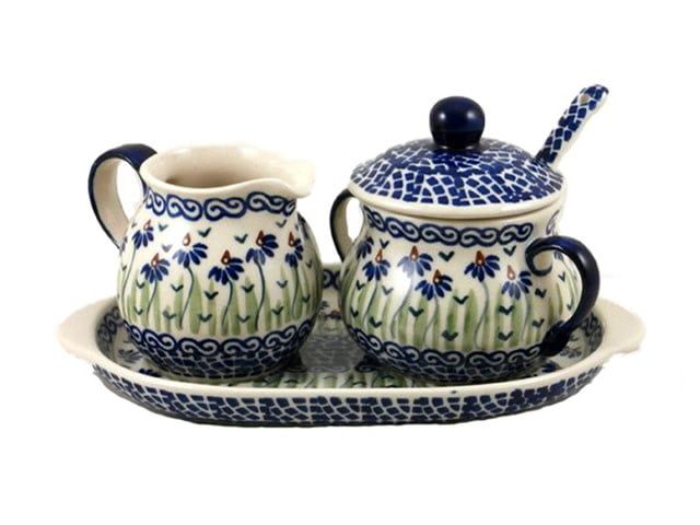 Addie Jo Cream & Sugar w/ Tray Addie Jo Cream & Sugar w/ Tray