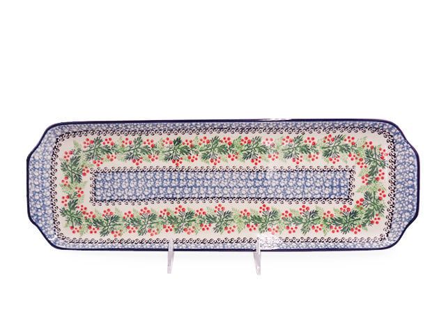 Holly Berry Rect. Tray - Lrg Holly Berry Rect. Tray - Lrg