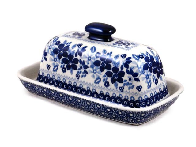 Indigo Garden Butter Dish