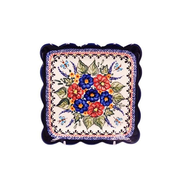 Butterfly Kisses Ruffled Dessert Plate Butterfly Kisses Ruffled Dessert Plate