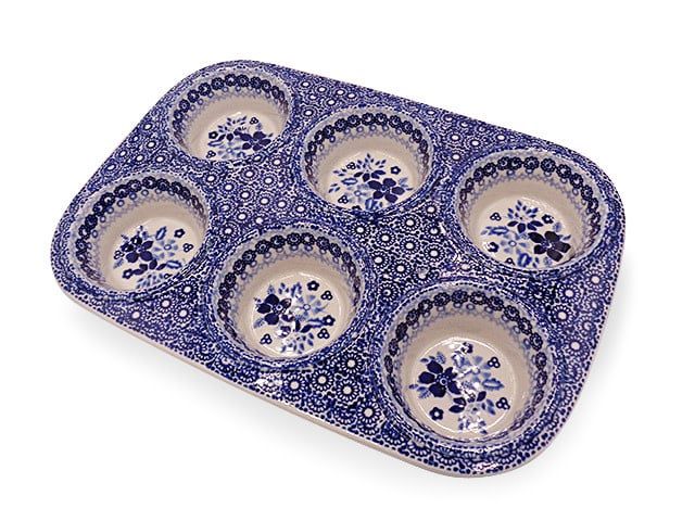 Indigo Garden Muffin Pan