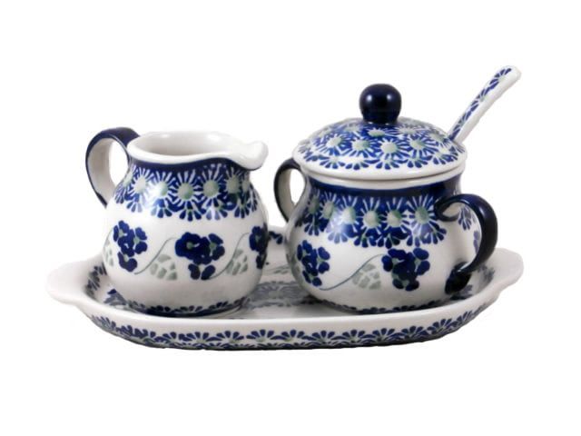 Three Sisters Cream & Sugar w/ Tray Three Sisters Cream & Sugar w/ Tray