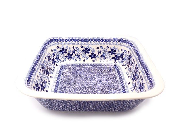 Indigo Garden Deep Square Baker