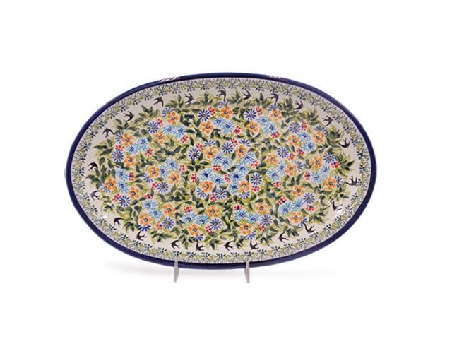 Black Birds Fly Oval Platter