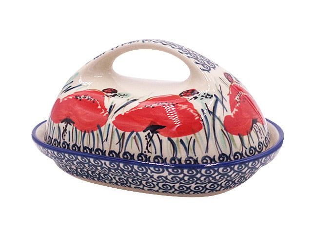Lady Bug Butter Dish w/ Handle Lady Bug Butter Dish w/ Handle